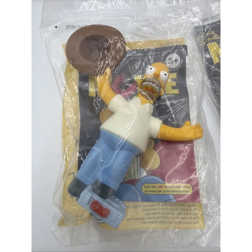 The Simpsons Movie Figures Burger‎ King Kids Meal 2007 Lot 12 All Different NEW